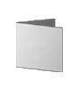 Faltblatt, gefalzt auf Quadrat 10,0 cm x 10,0 cm, 4-seiter<br>beidseitig bedruckt (4/4 farbig + 2 Sonderfarben HKS)