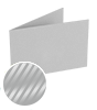Klapp-Visitenkarten quer 5/5 farbig mit einseitigem partiellem UV-Lack <br>beidseitig bedruckt (CMYK 4-farbig + 1 Silber-Sonderfarbe)