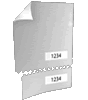 Eintrittskarte DIN A7 perforiert & 2 x nummeriert 4/4 farbig + Sonderfarbe Silber