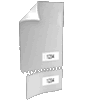 Eintrittskarte DIN lang perforiert & 2 x nummeriert 4/4 farbig mit beidseitig partieller UV-Lackierung