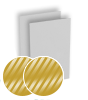 Visitenkarten hoch 5/5 farbig 50 x 90 mm mit beidseitig partieller UV-Lackierung <br>beidseitig bedruckt (CMYK 4-farbig + 1 Gold-Sonderfarbe)