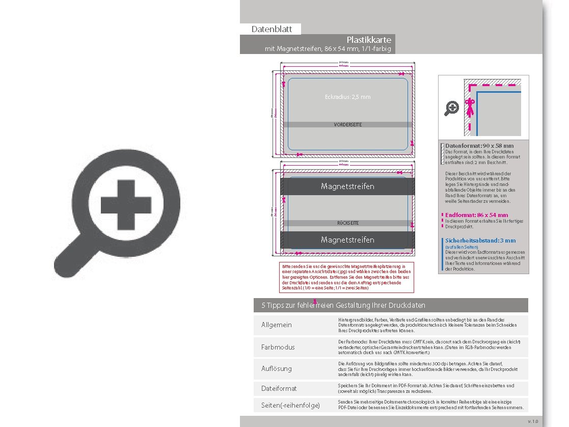 Product Bild plastikkarte_mit_magnetstreifen_loco_1_1_farbig_bedruckt_auf_wei__em_hintergrund