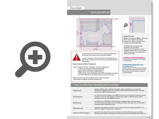 Product Bild displaykarton_in_hund-form_konturgefr__st___einseitig_4_0-farbig_bedruckt