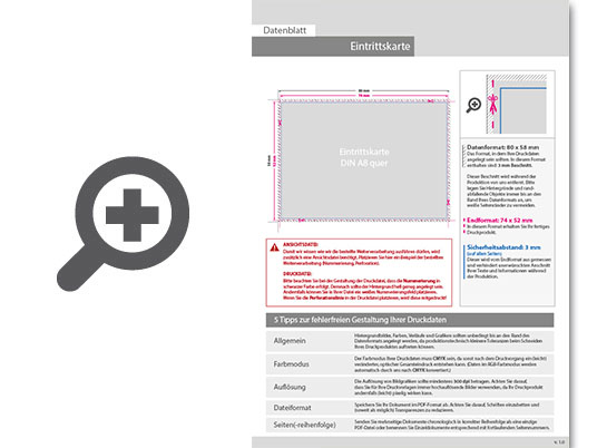 Product Bild eintrittskarte_din_a8_quer_perforiert_&_1_x_nummeriert_(4_0_einseitig_bedruckt)