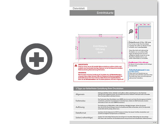 Product Bild eintrittskarte_din_lang_quer_perforiert_(4_4_beidseitig_bedruckt)