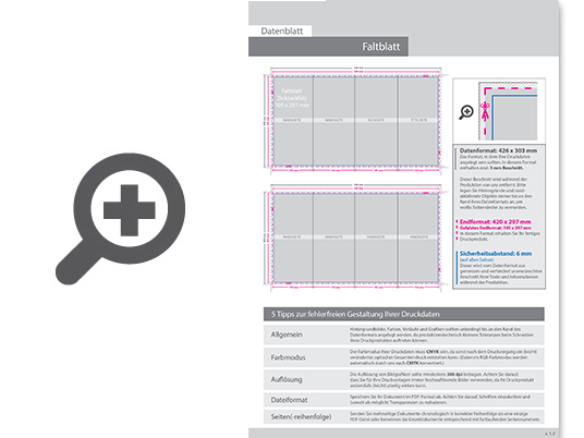 Product Bild faltblatt__gefalzt_auf_10_5_cm_x_29_7_cm__8-seiter_(zickzackfalz)_inkl__schutzlack_mit_antimikrobieller_wirkung