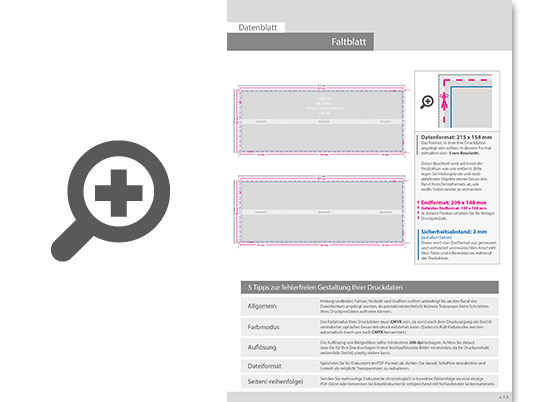 Product Bild faltblatt__gefalzt_auf_din_a6__6-seiter_(2-bruch_fensterfalz)_inkl__schutzlack_mit_antimikrobieller_wirkung