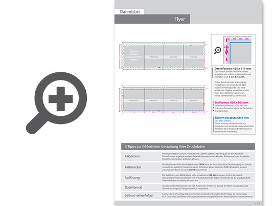 Product Bild faltblatt__gefalzt_auf_quadrat_10_5_cm_x_10_5_cm__8-seiter_(doppelparallelfalz)_inkl__schutzlack_mit_antimikrobieller_wirkung
