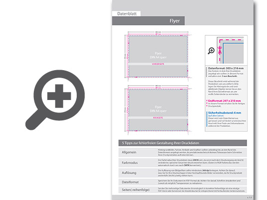 Product Bild multiloft-flyer_din_a4_quer_(29_7_cm_x_21_0_cm)__4_4_farbig_(beidseitiger_druck)