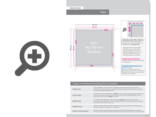 Product Bild multiloft-flyer_quadrat_9_8_cm_x_9_8_cm__4_0_farbig_(einseitiger_druck)