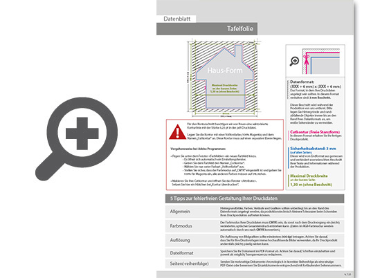 Product Bild hochwertige_tafelfolie_in_haus-form_unbedruckt
