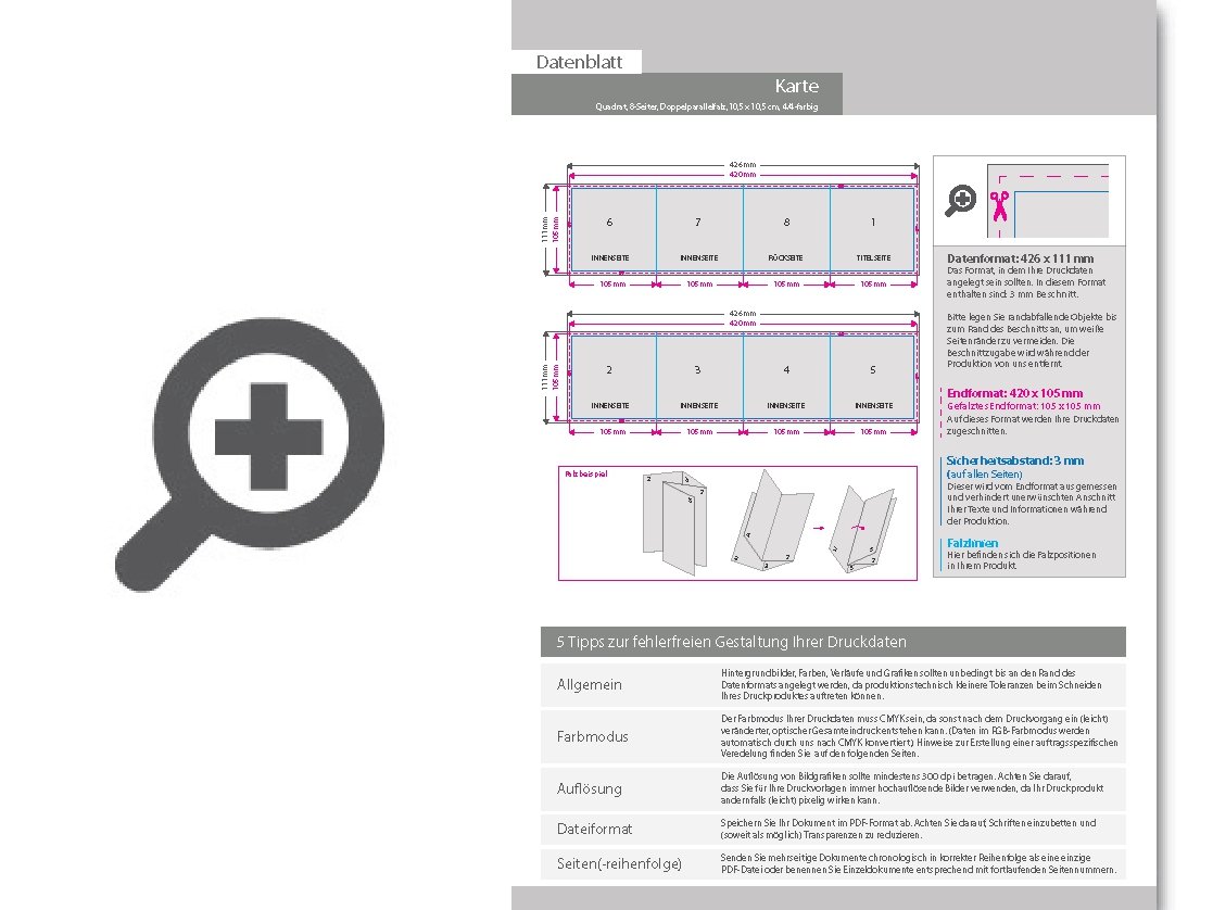 Product Bild taufkarte__gefalzt_auf_quadrat_10_5_cm_x_10_5_cm__vertikaler_doppelparallelfalz__8-seitig