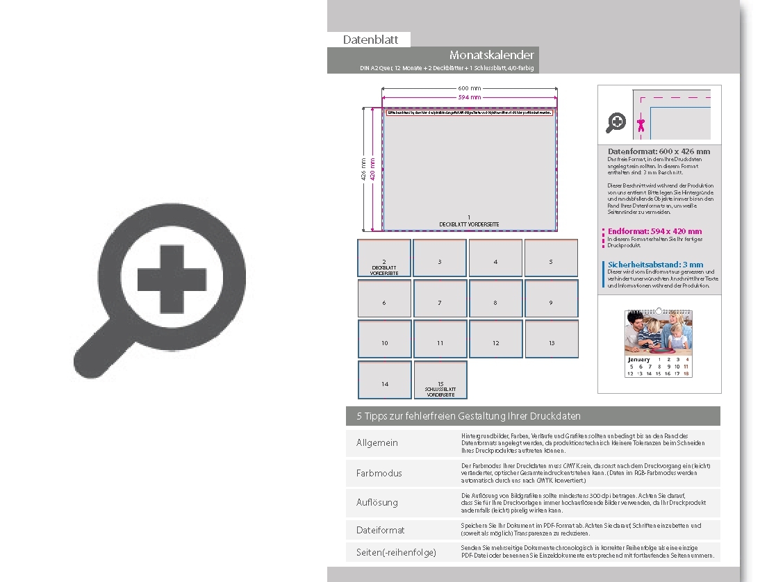 Product Bild monatskalender_15_blatt_(12_monate_+_2_deckbl__tter_+_1_schlussblatt)__einseitig_bedruckt_4_0_farbig__din_a2_quer_(594_x_420_mm)
