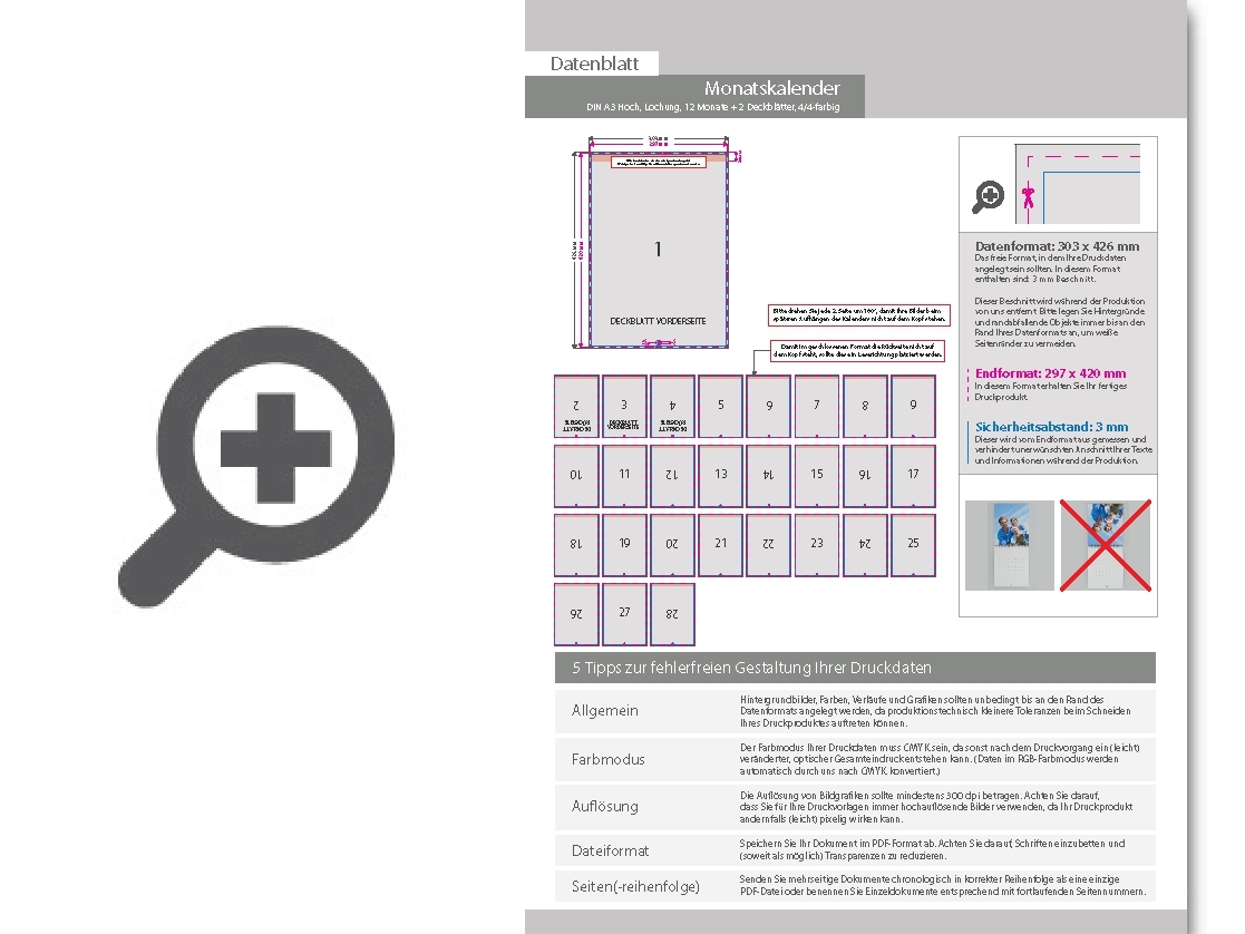 Product Bild monatskalender_mit_lochung_14_blatt_(12_monate_+_2_deckbl__tter)__beidseitig_bedruckt_4_4_farbig__din_a3_hoch_(297_x_420_mm)