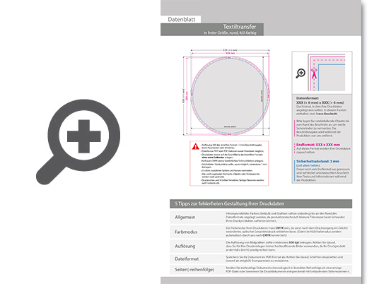Product Bild hochwertiger_textiltransfer_in_freier_gr____e_(rund)__einseitig_4_0-farbig_bedruckt