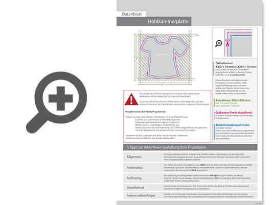 Product Bild wahlplakat_auf_hohlkammerplatte_in_shirt-form_konturgefr__st___einseitig_4_0-farbig_bedruckt