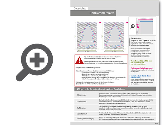 Product Bild wahlplakat_auf_hohlkammerplatte_in_tannenbaum-form_konturgefr__st___beidseitig_4_4-farbig_bedruckt